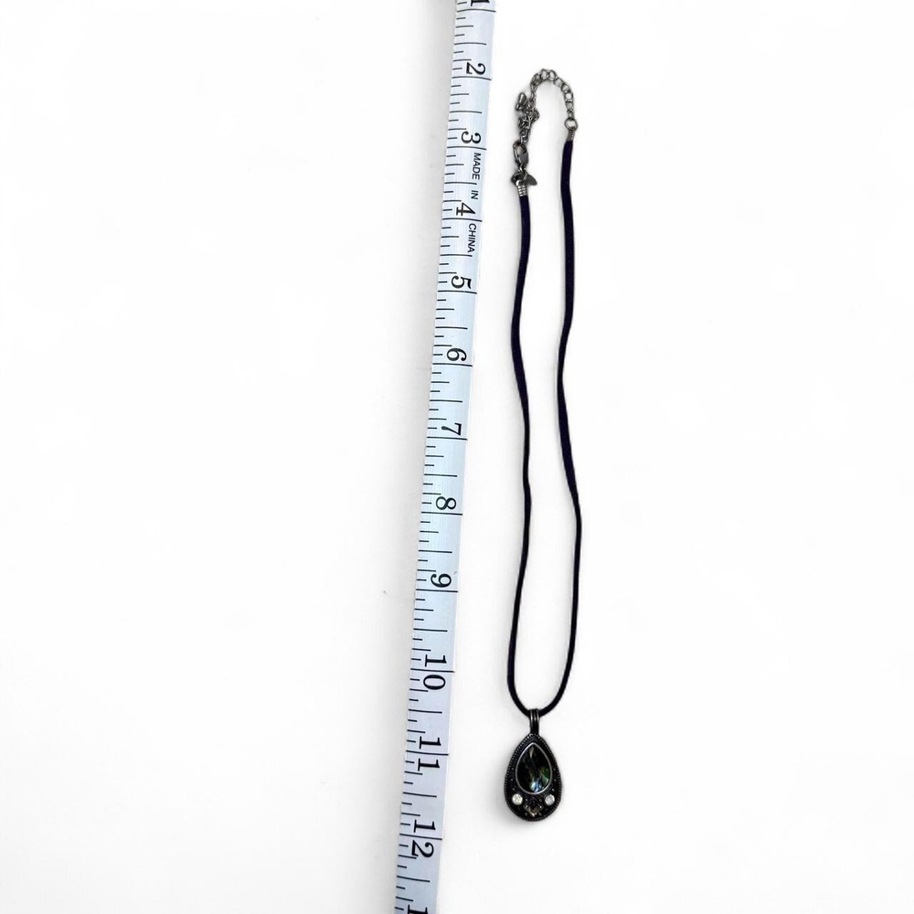 Lia Sophia black cord necklace